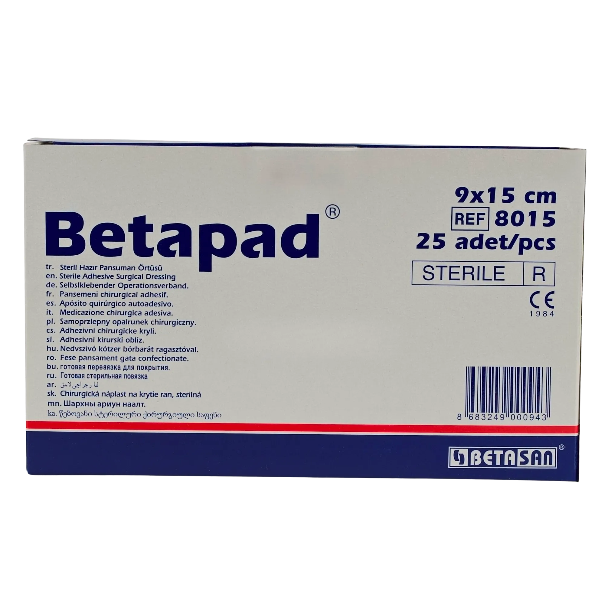 BETAPAD Steril Hazır Pansuman Örtü (9 x 15 cm) - Görsel 2