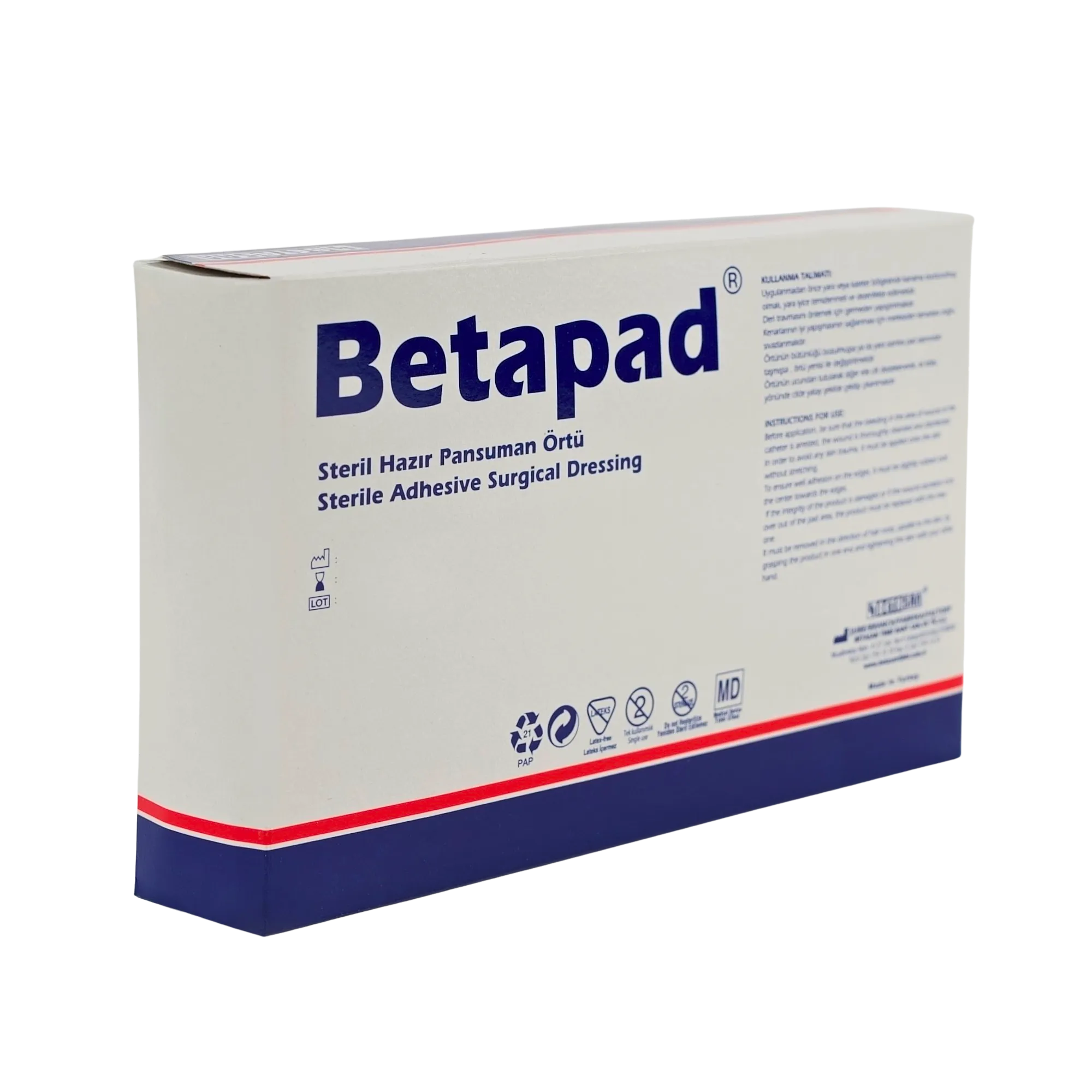 BETAPAD Steril Hazır Pansuman Örtü (9 x 15 cm)