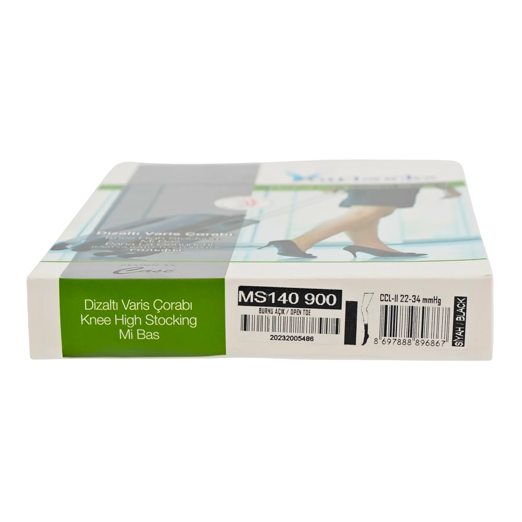CASE Varis Çorabı Diz Altı Burnu Açık Ccl 2 Siyah Renk - Görsel 4