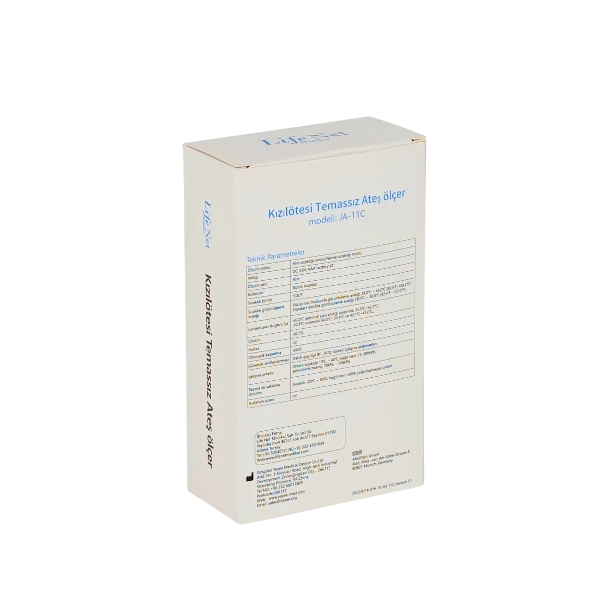 LIFE NET Temassız Ateş Ölçer JA-11C - Görsel 6