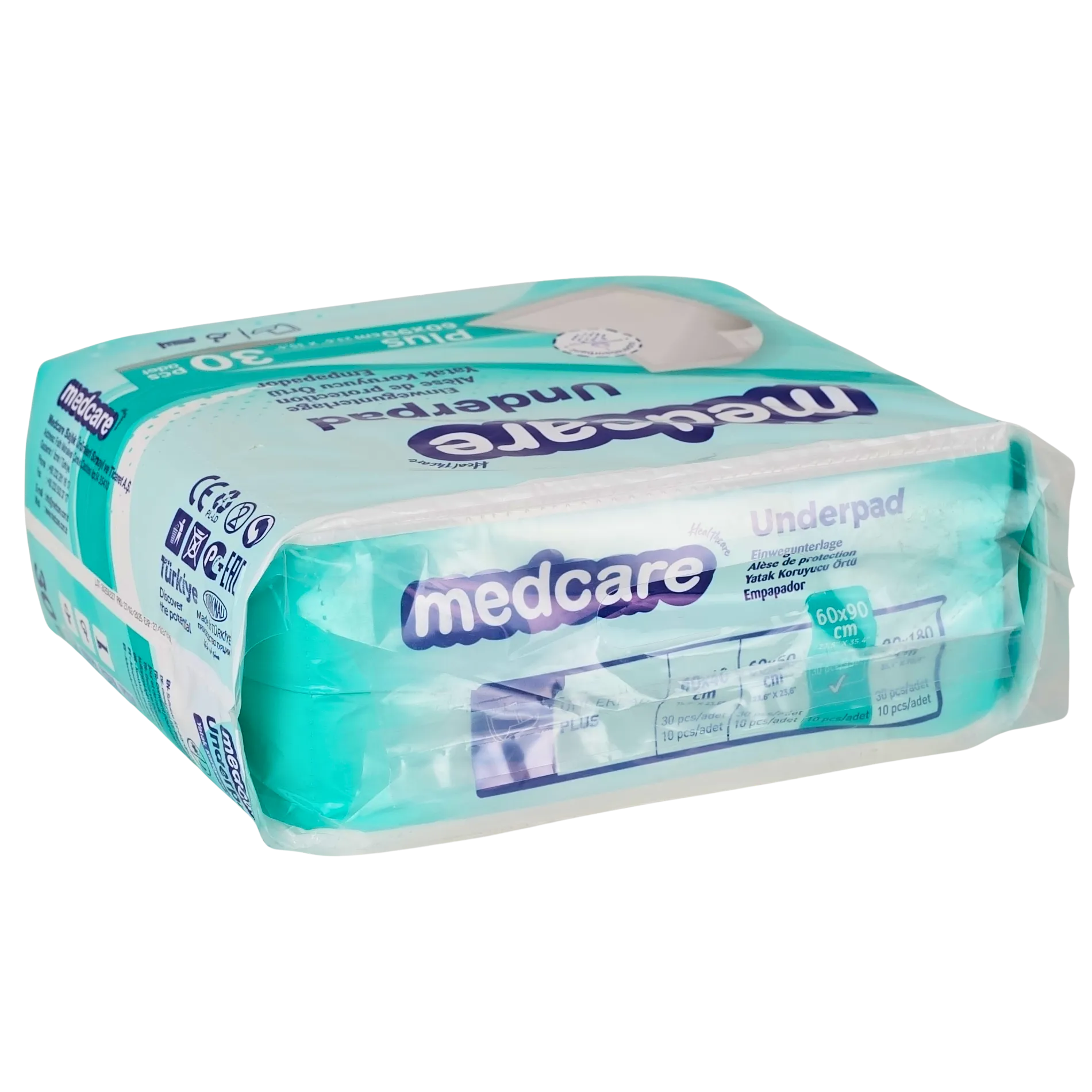 MEDCARE Yatak Koruyucu Yoğun Pamuk 60X90 Cm 30 Adet (Yeşil Pk) - Görsel 4