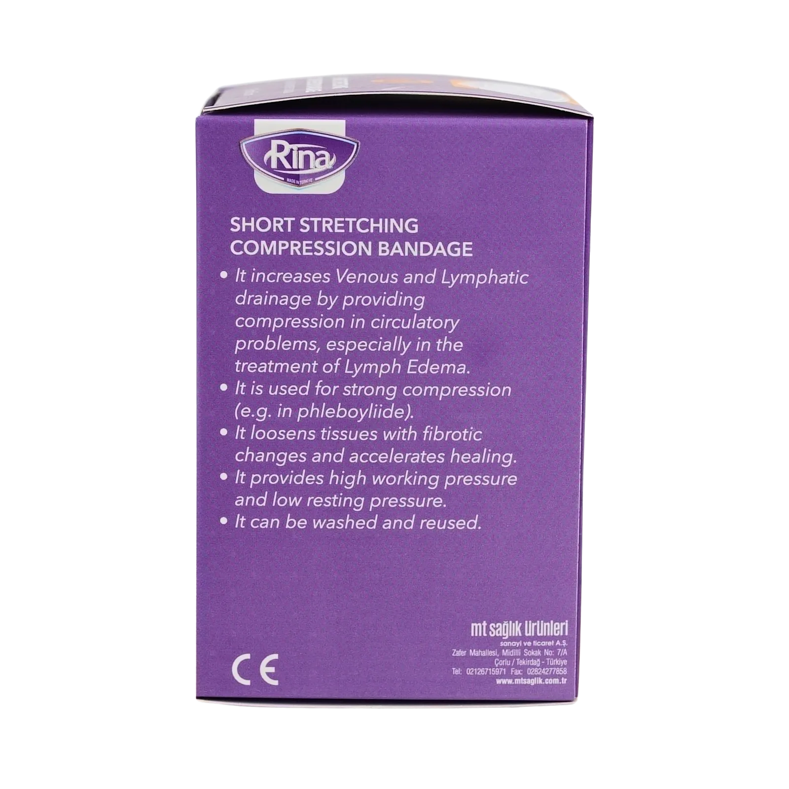 RINA Bandage Compression (Kısa Germe Kompresyon Bandajı) Lenf Ödem - Görsel 12