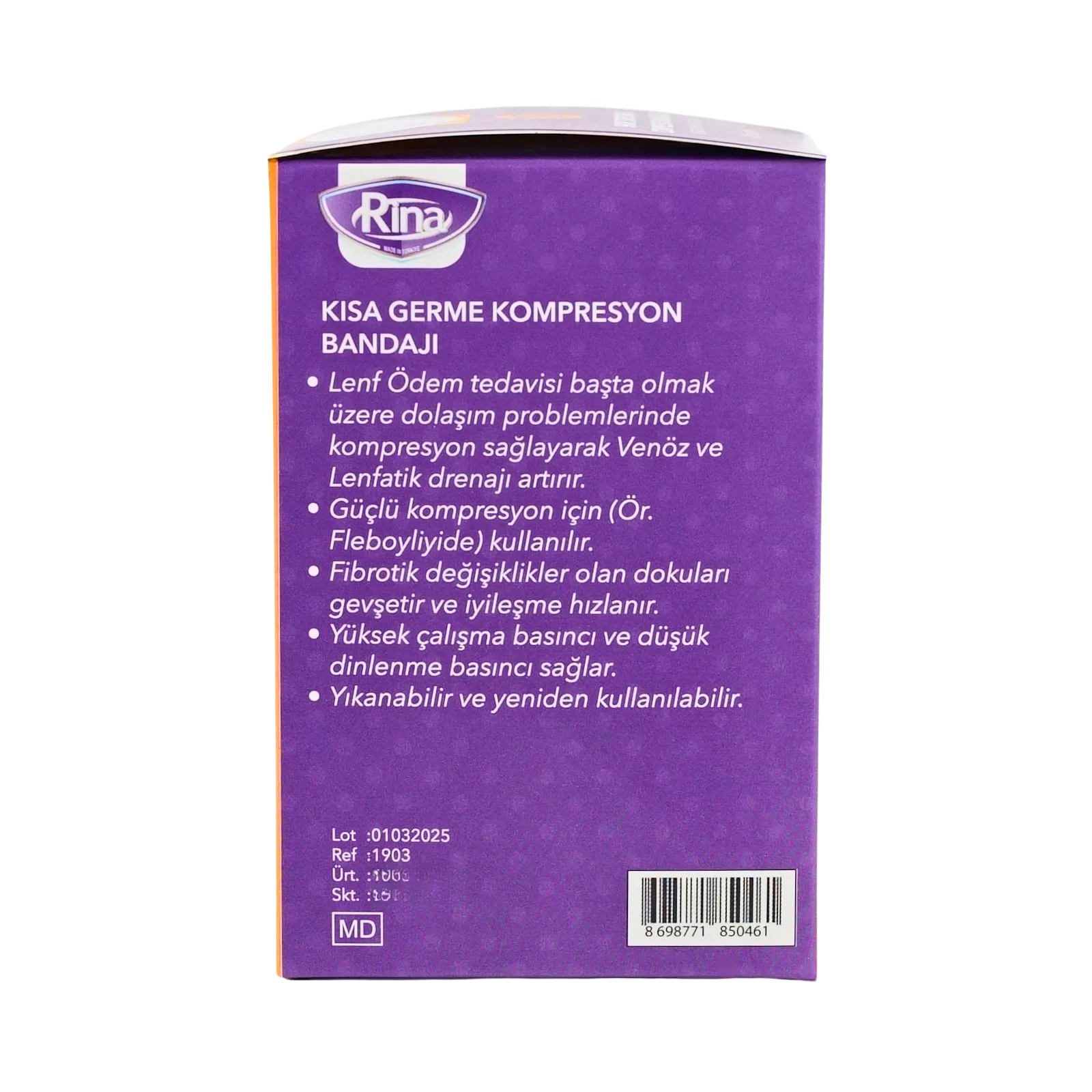 RINA Bandage Compression (Kısa Germe Kompresyon Bandajı) Lenf Ödem - Görsel 10