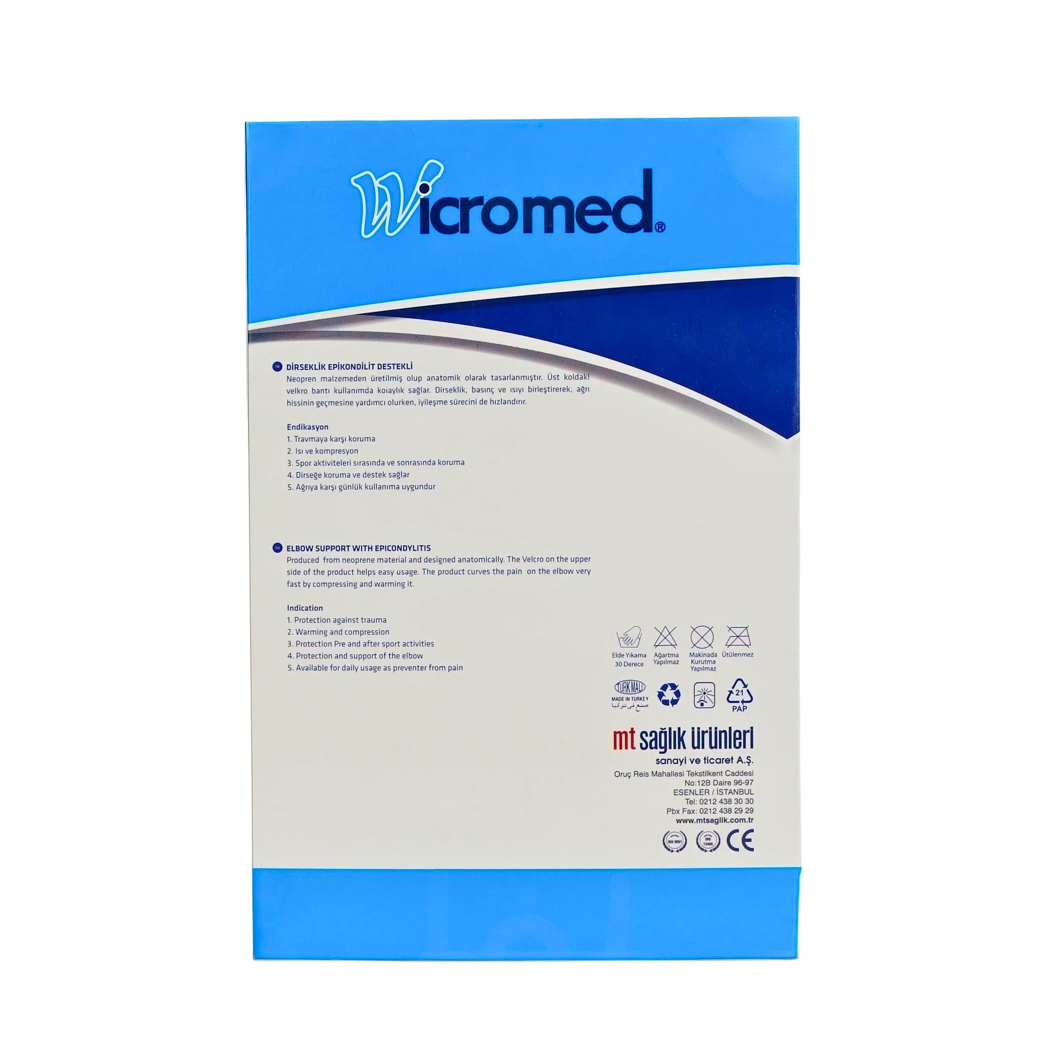 WICROMED Dirseklik Epikondilit Destekli Neopren Standart - Görsel 4