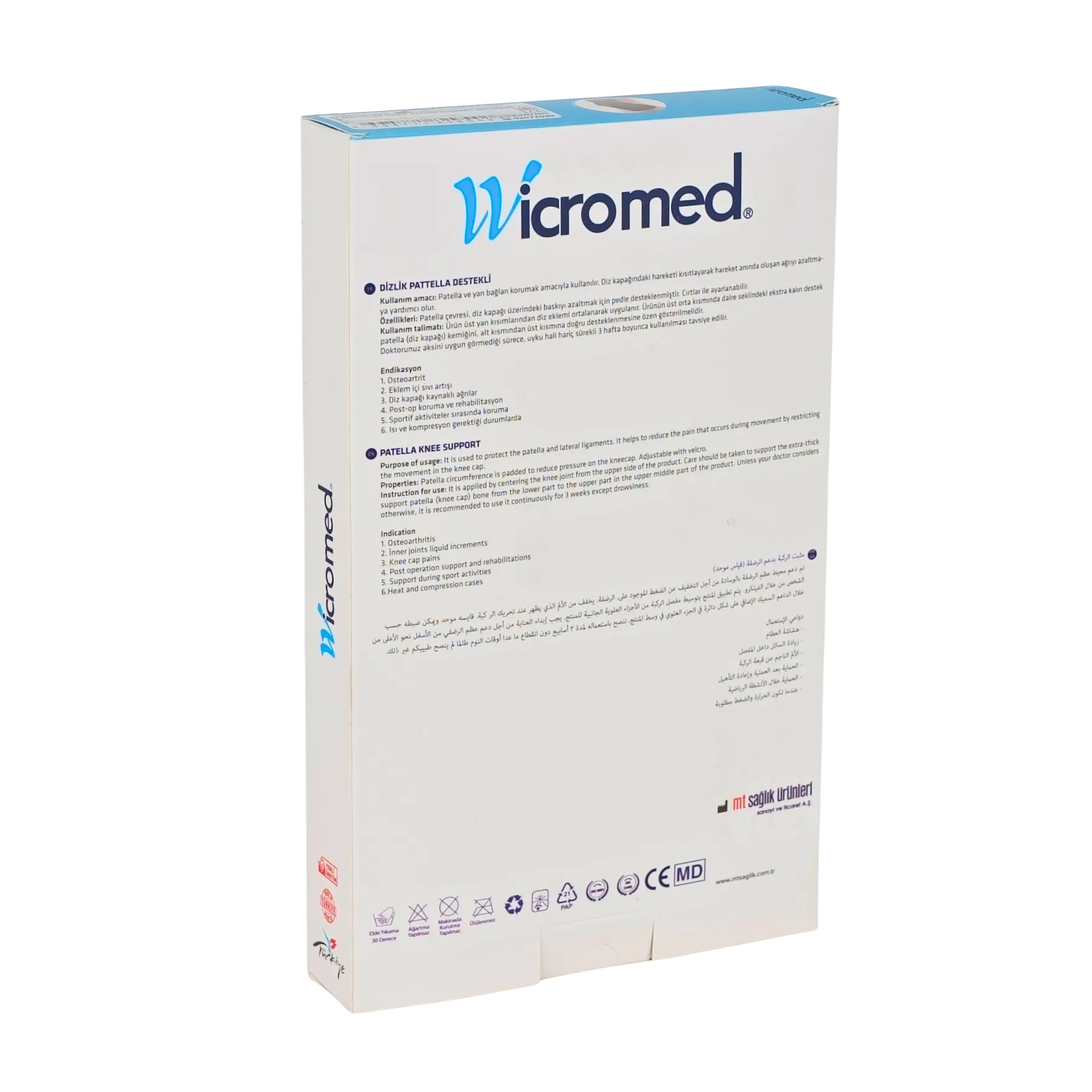 WICROMED Dizlik Patella Destekli Neopren Standart - Görsel 2