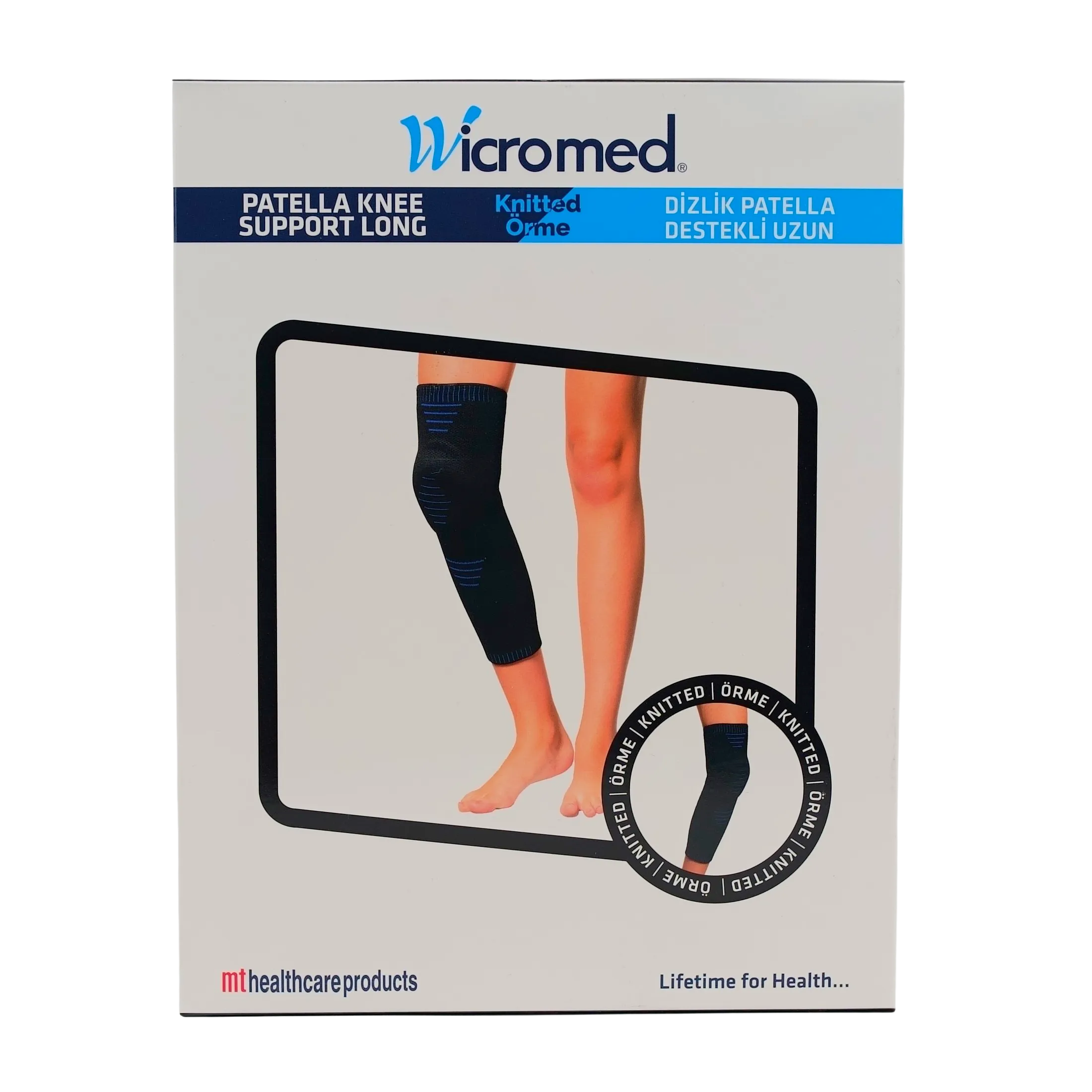 WICROMED Dizlik Patella Destekli Örgü Uzun - Görsel 2