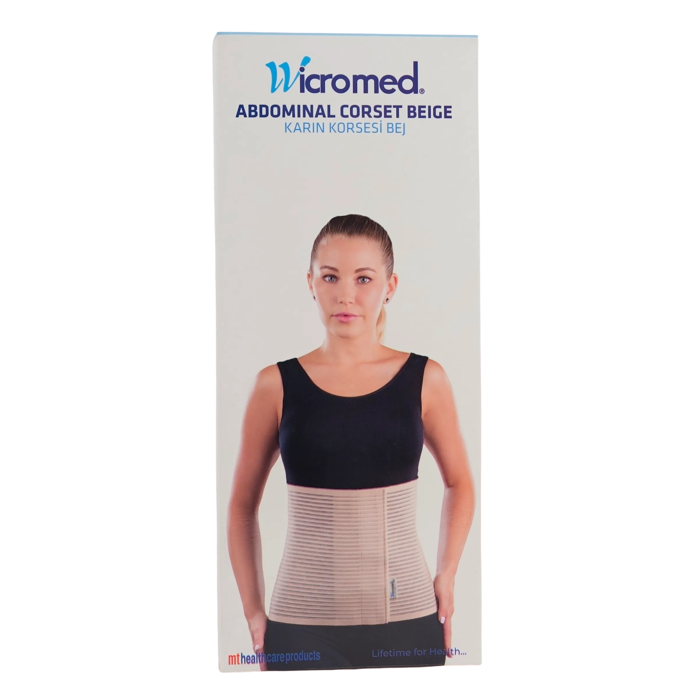WICROMED Korse Karın (Abdominal) 26 Cm Bej (Standart-1) (90 Cm) - Görsel 2